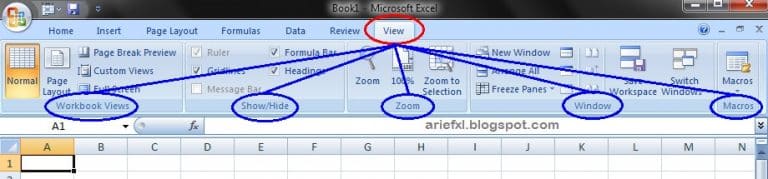 Fungsi Menu Dan Ikon Pada Microsoft Excel 4595